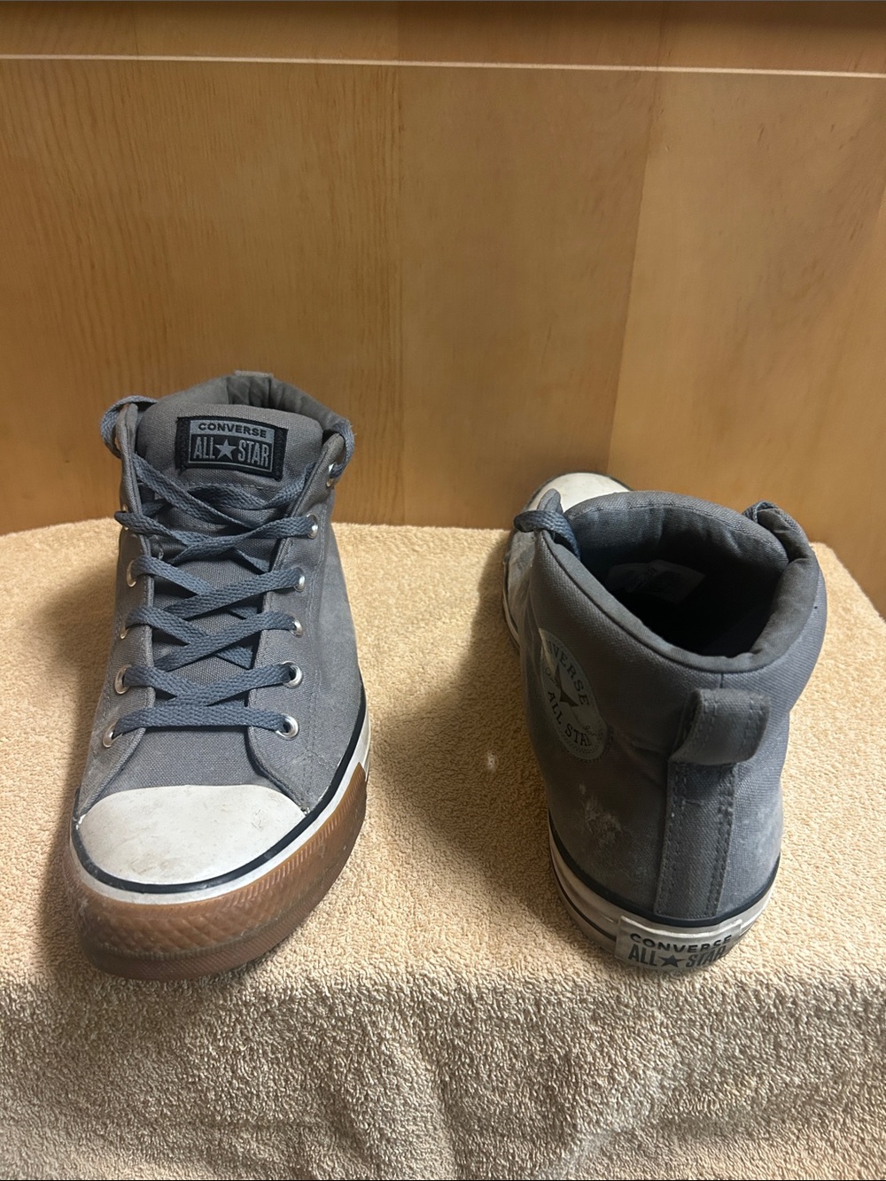 Converse Gray High-Top Canvas Sneakers